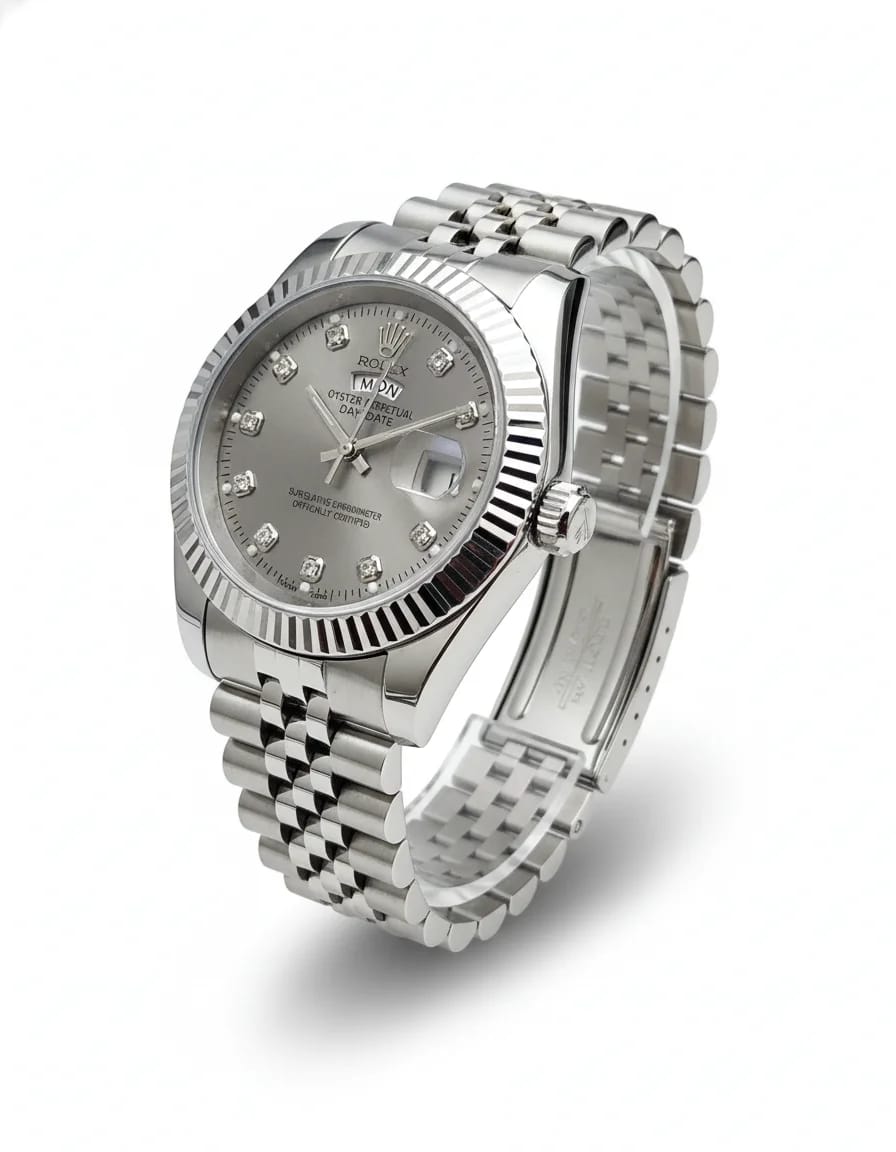 Rolex Oyster Perpetual Datejust silver dial