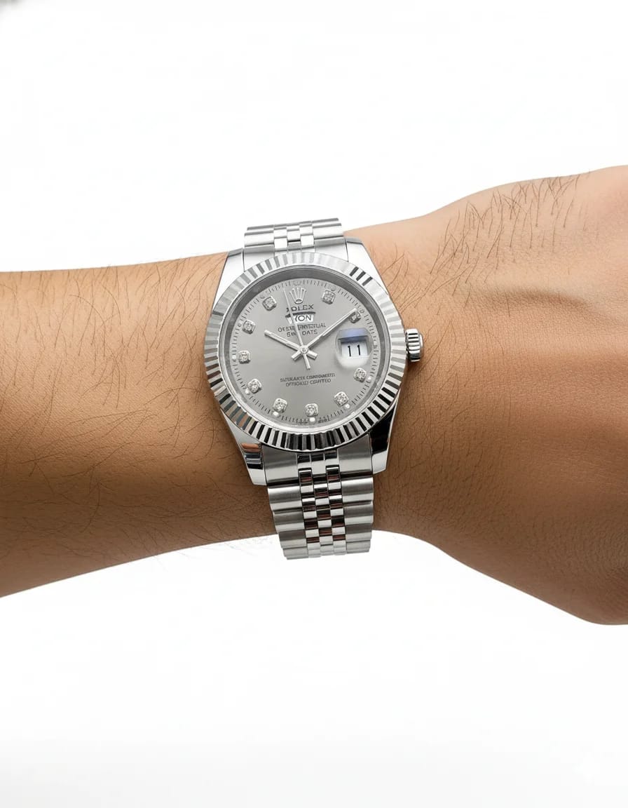 Rolex Oyster Perpetual Datejust silver dial