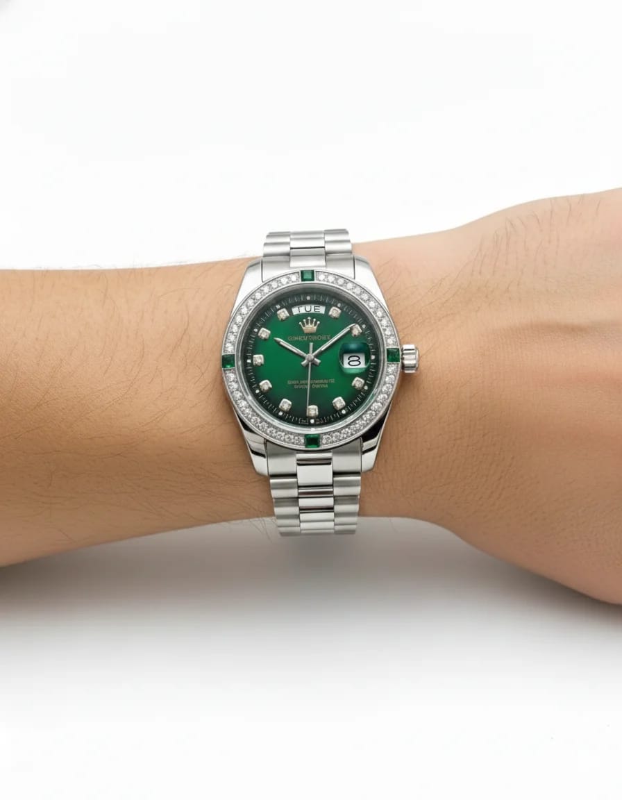 Rolex watch Green Dial