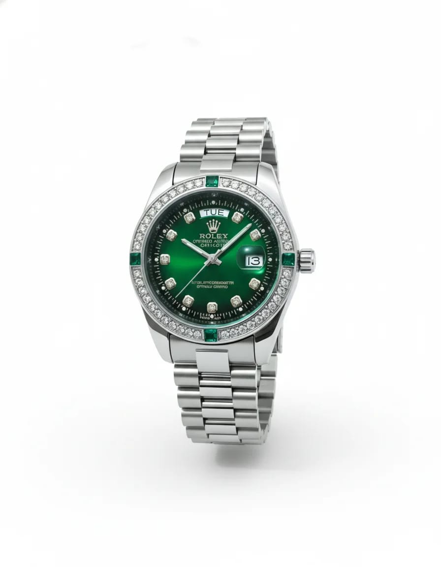 Rolex watch Green Dial
